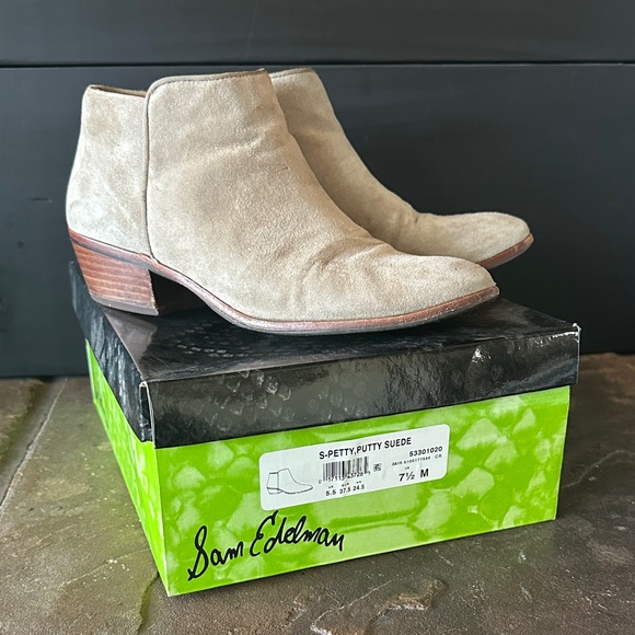 Sam Edelman Shoes - Sam Edelman Putty Suede Ankle Boots